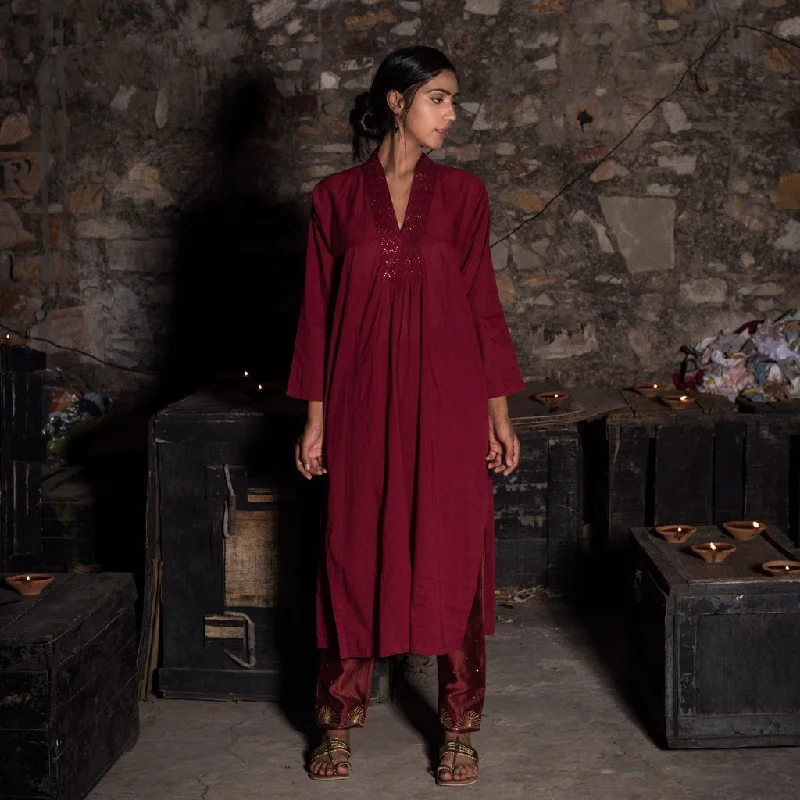 AASHI (Kurta-Maroon) Corset unclassified dresses