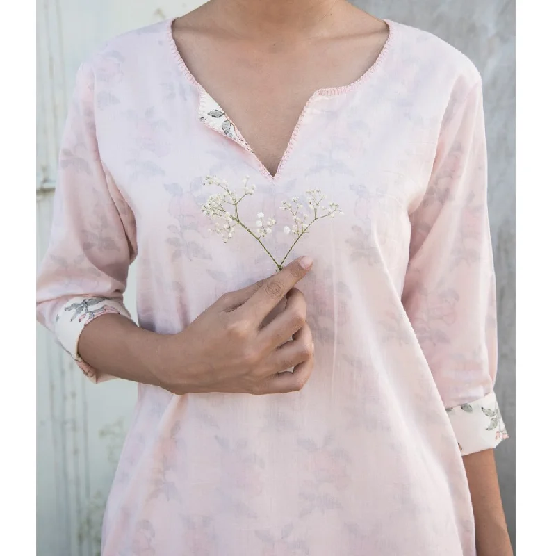 ALIYA (Kurta/Dress-Powder Pink) Backless unclassified dresses