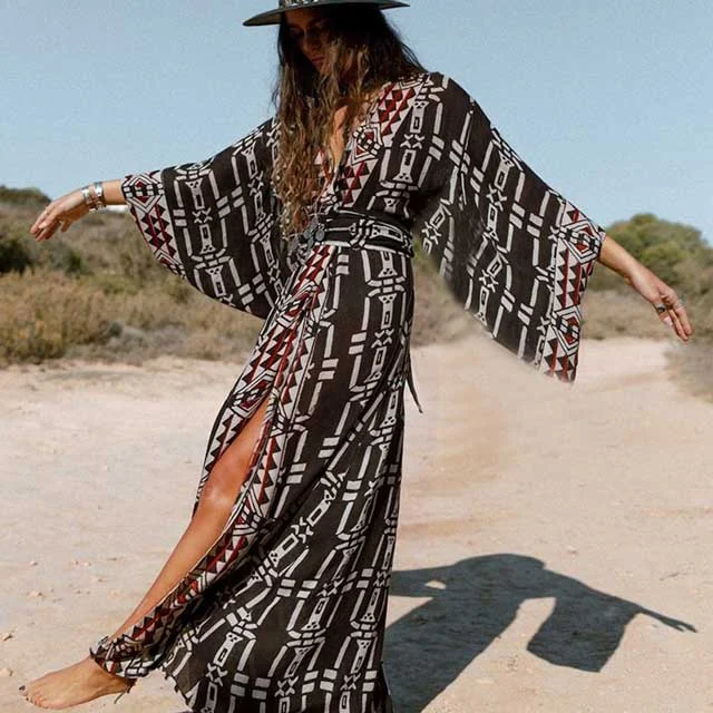 Bohemian Kimono Robe Elegant evening unclassified dresses