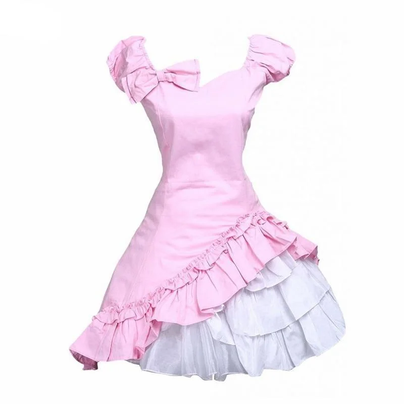 Bow & Ruffles Lolita Cotton Dress Minimalist unclassified dresses