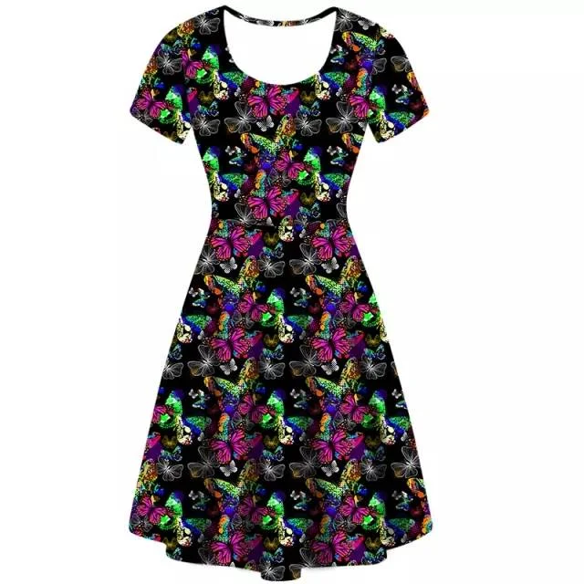 Butterfly Dances Vintage Skater Dress Sequin unclassified dresses