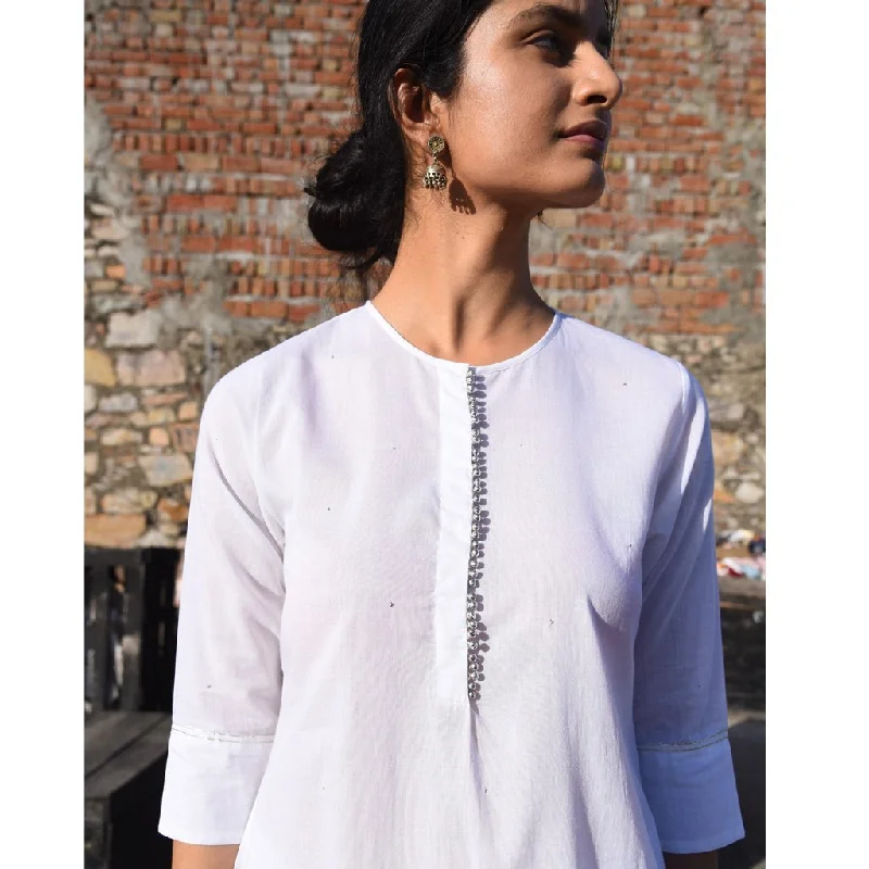 CHAMELI (Kurta/Dress-WHITE) High-low unclassified dresses