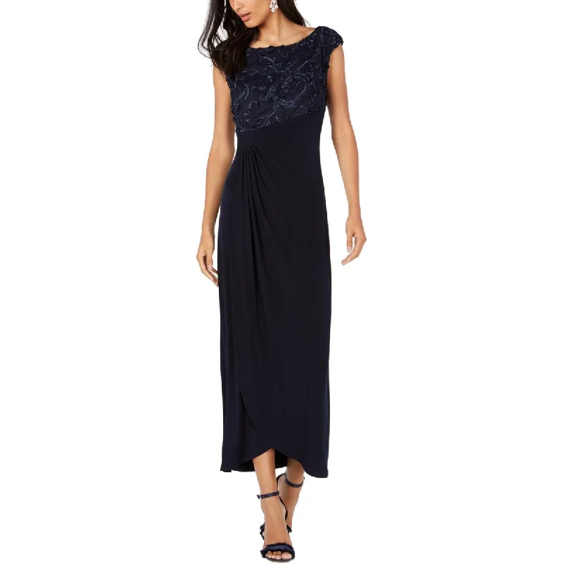 Connected Apparel Womens Textured Ruched Semi-Formal Dress Budget-friendly unclassified dresses