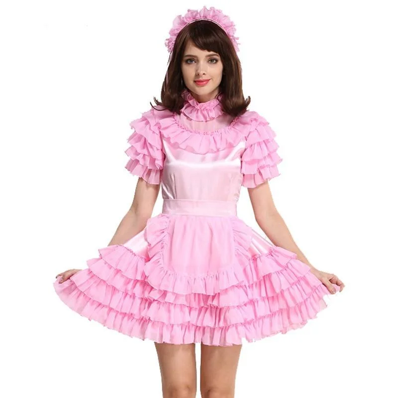 Forced Sissy Satin Maid Dress Fashionable unclassified dresses