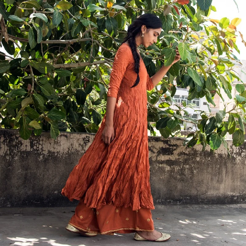 INIYA (Kurta/Dress-Rust) Mesh unclassified dresses