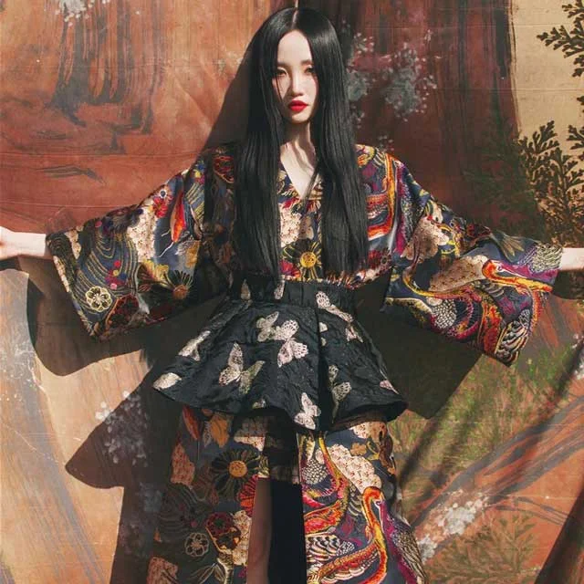 Japanese Kimono Style Dress Stylish unclassified dresses