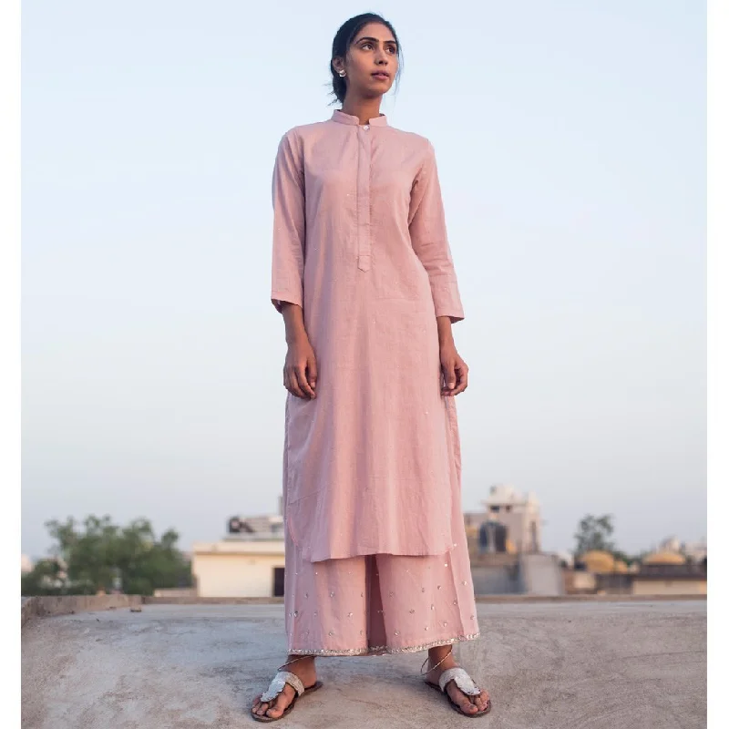 JAVED GULABI (Kurta/Dress-Old Rose) Embroidered unclassified dresses