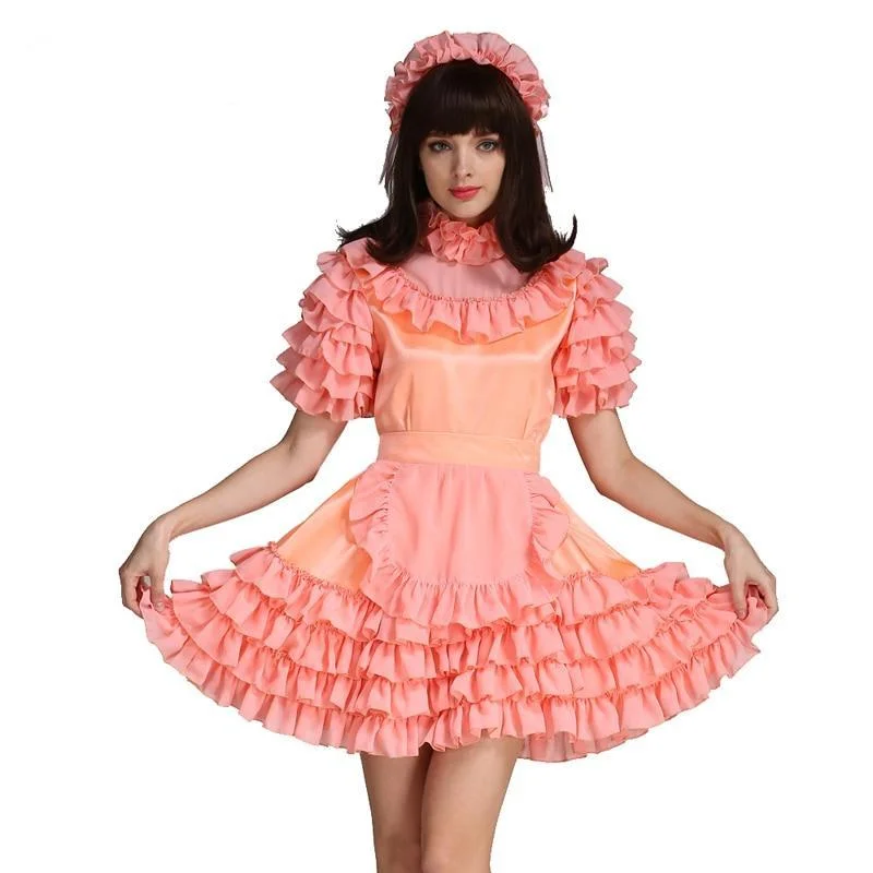 Lockable Sissy Maid Dress Knitted unclassified dresses