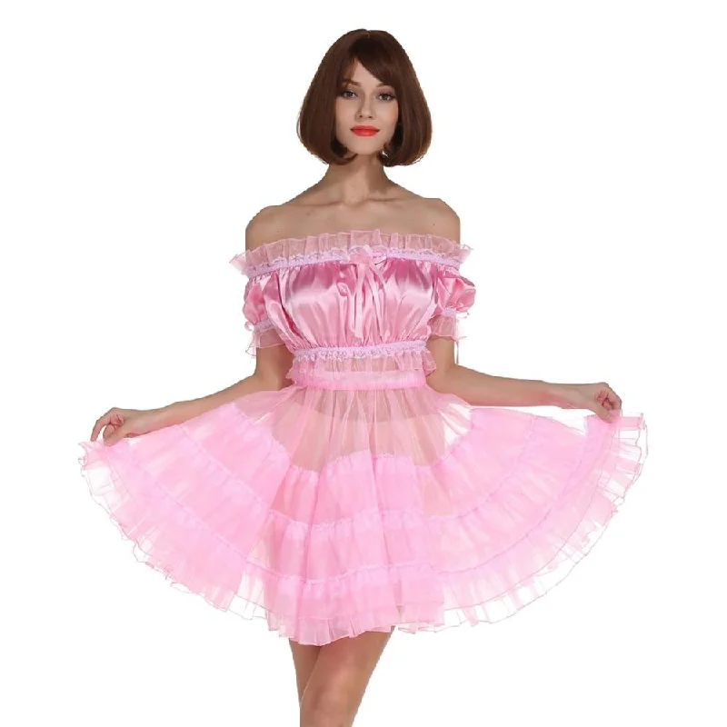 Off Shoulder Two Piece Sissy Dress Popular unclassified dresses