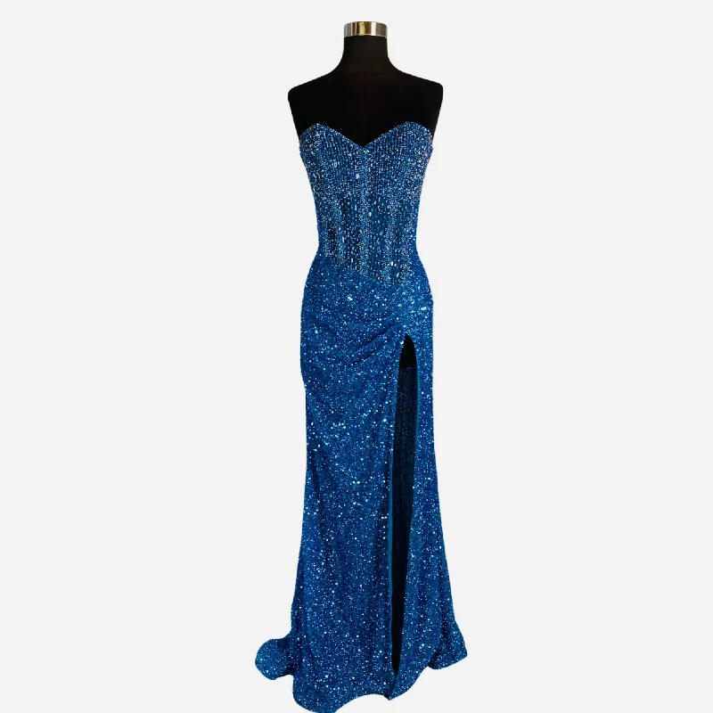 PORTIA & SCARLETT Style PS24850C Blue Size 4 Elegant unclassified dresses