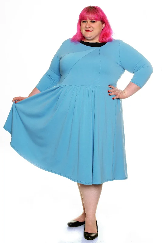 PRE-ORDER: Original Retro Swing Dress in Blue Trendy new unclassified dresses