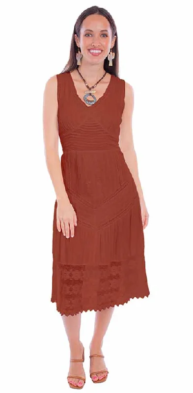 Scully Leather Cantina Ginger Sleeveless Dress W/Tie Back Street style unclassified dresses