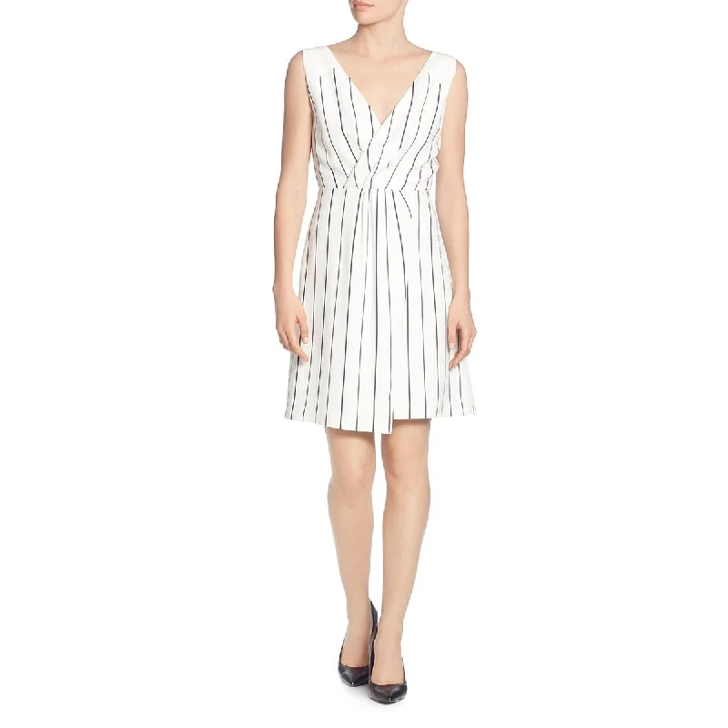 T Tahari Womens Sleeveless Stripe Wrap Dress Elegant evening unclassified dresses