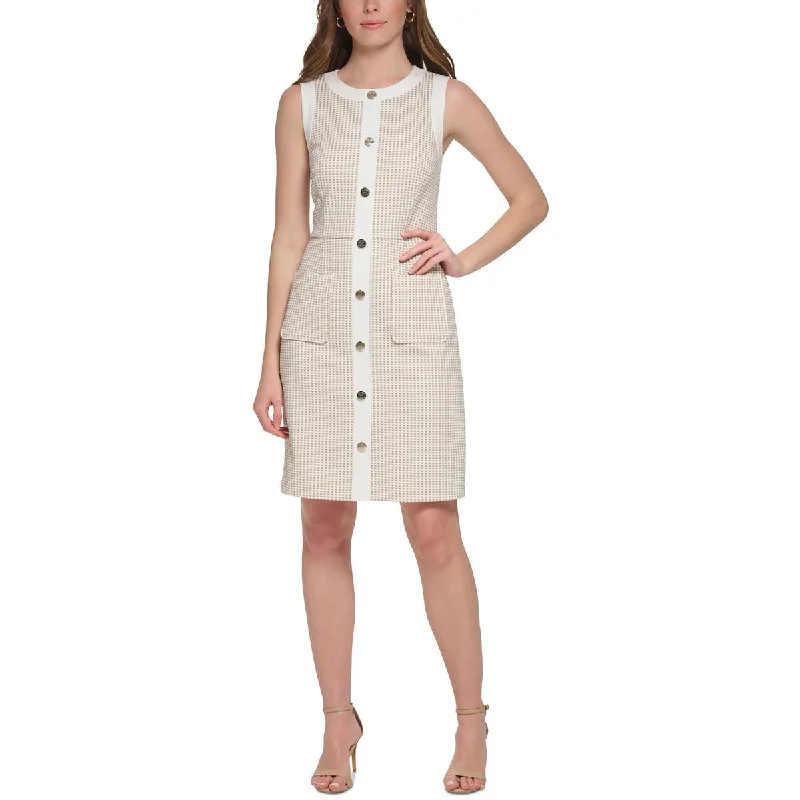 Tommy Hilfiger Womens Checkered  Sheath Dress Anniversary unclassified dresses