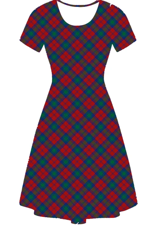 Winter Plaid Vintage Skater Dress Bodycon unclassified dresses